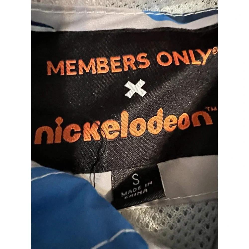 Members Only Collab Nickelodeon Hey Arnold Windbreaker Full Zip Jacket Hooded SM